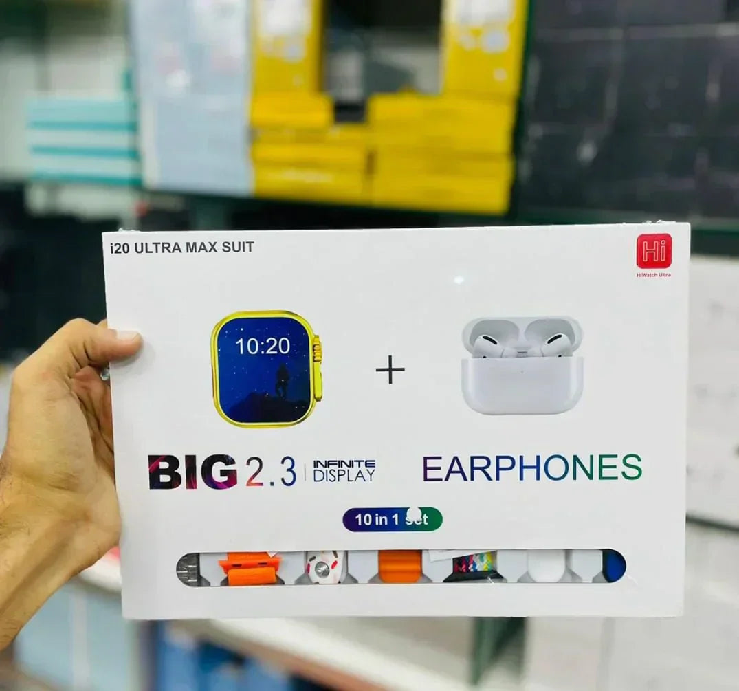 𝐈𝟐𝟎 𝐔𝐥𝐭𝐫𝐚 𝐒𝐦𝐚𝐫𝐭 𝐖𝐚𝐭𝐜𝐡 𝐖𝐢𝐭𝐡 𝐄𝐚𝐫𝐛𝐮𝐝𝐬 𝐀𝐧𝐝 𝟕 𝐒𝐭𝐫𝐚𝐩𝐬