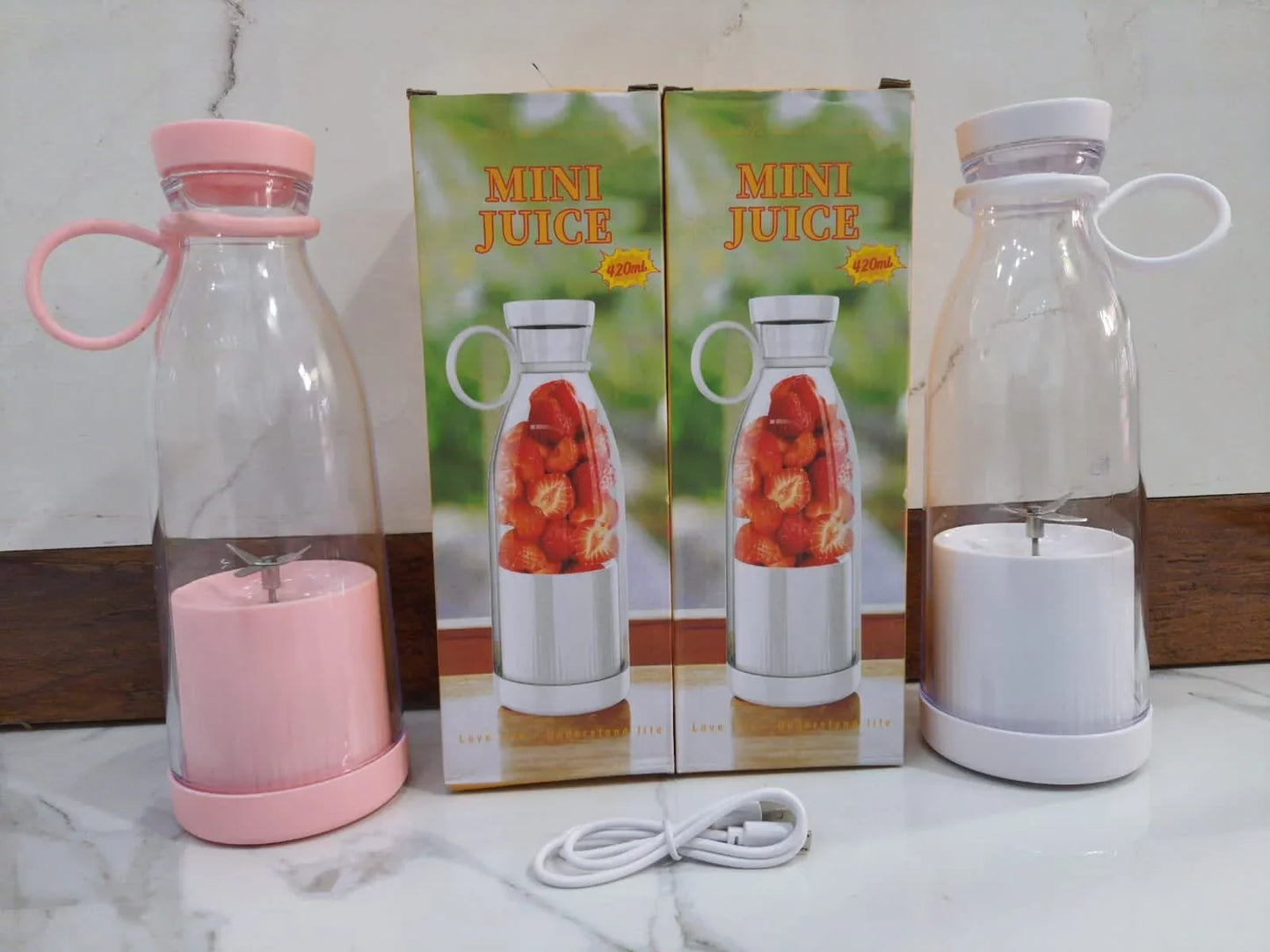 Portable Blender Bottle Electric: High-Quality Mini Juicer for Shakes, Smoothies, and Travel